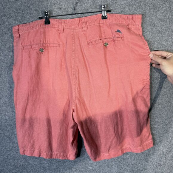 Tommy Bahama Men's Salmon Linen & Tencel Blend Relaxed Fit Shorts Size 40 - Picture 5 of 13